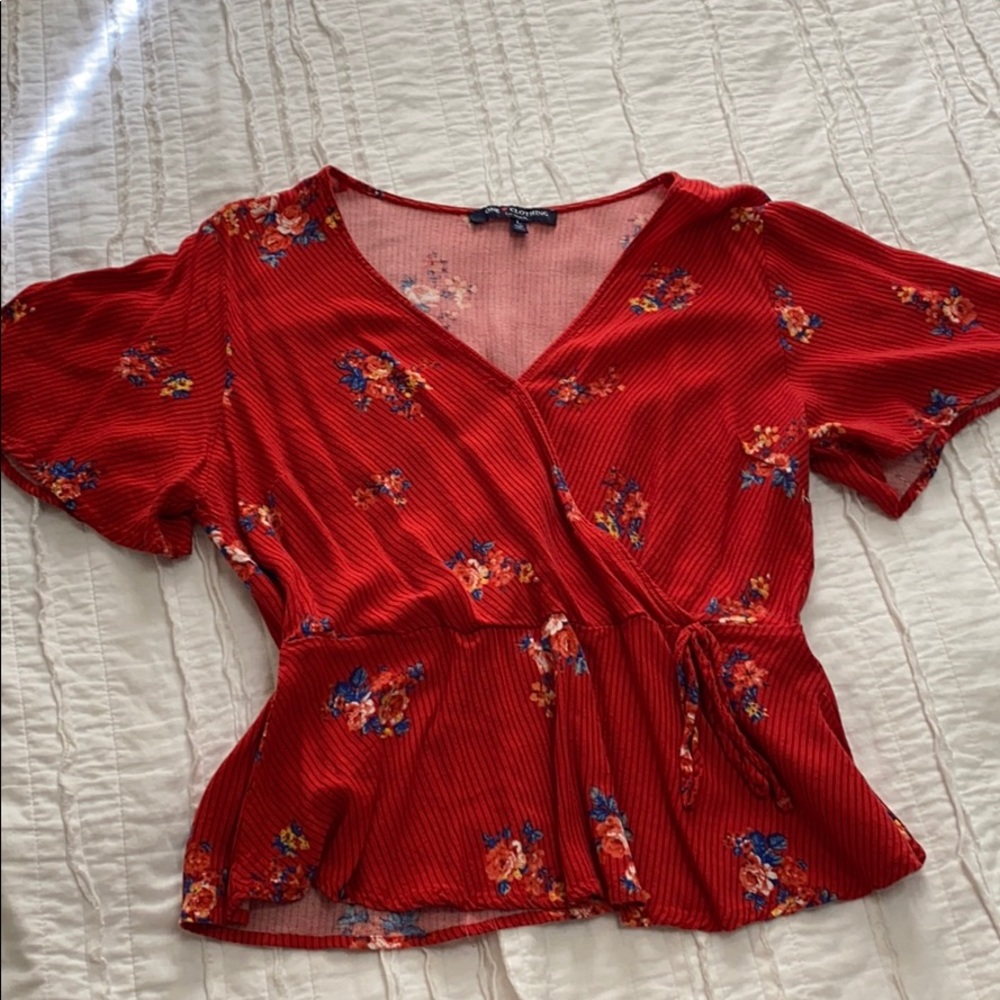 Faux Wrap Top